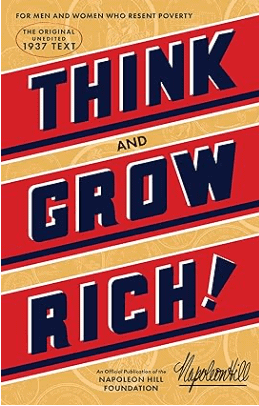 book Think and Grow Rich by Napoleon Hill, top money mindset books to read in 2024